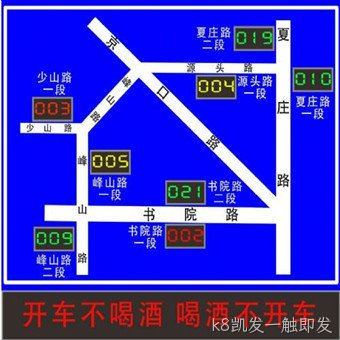 三级停车诱导屏的一级停车诱导屏
